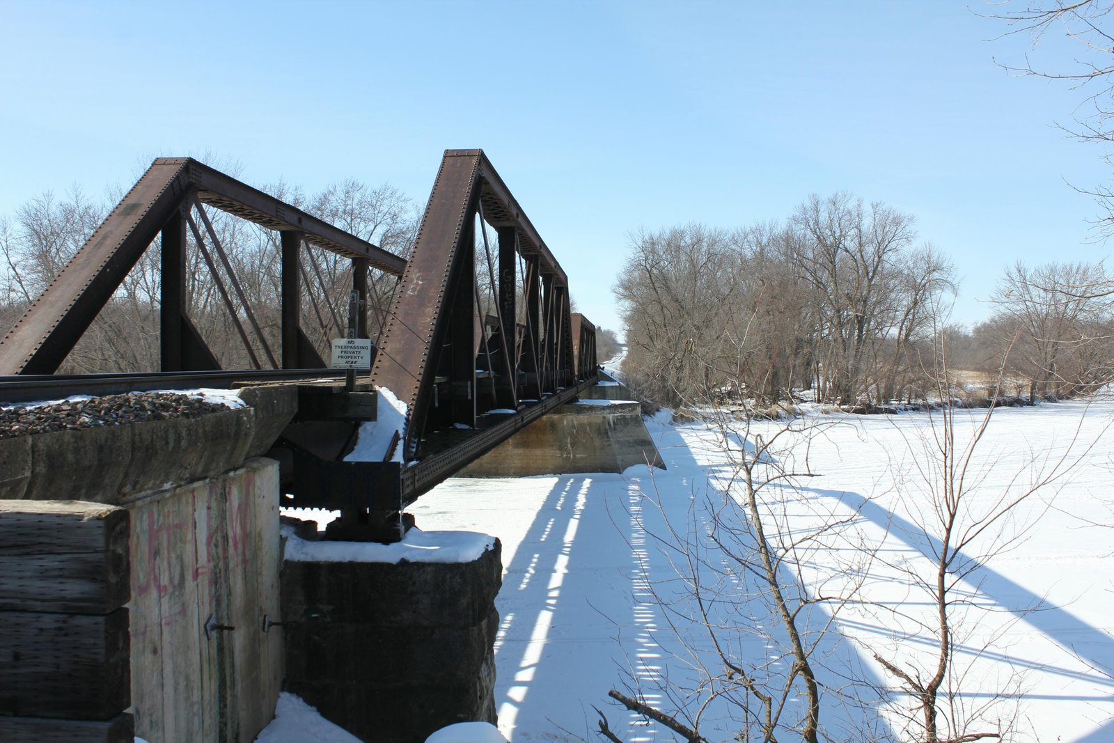 Looking west